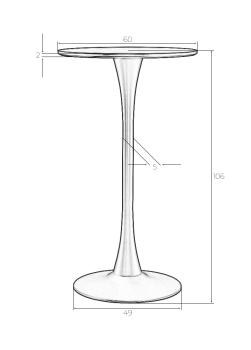 Стол барный DOBRIN MIA BAR