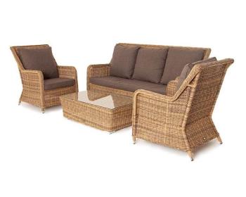 Лаунж-зона плетеная из искусственного ротанга 4sis Гляссе