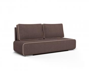 Рогожка шоколад + кордрой бежевый