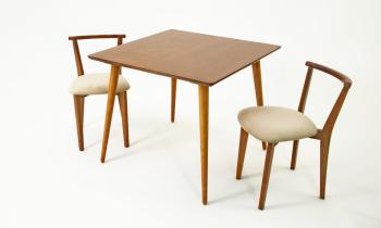 Орех/Велюр Бежевый