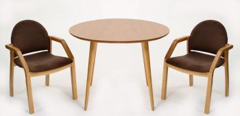 Стол ZiP-mebel Монте К 90 со стульями Джуно