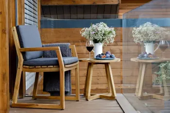 Кофейный стол Joygarden ROUND натуральный тик