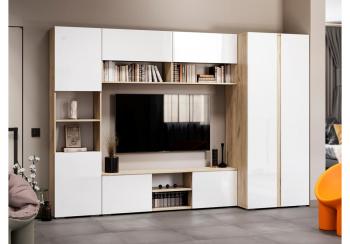 Модульная гостиная Woodville Алетра комплектация 1