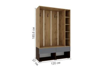 Модульная прихожая Woodville Роут комплектация 2