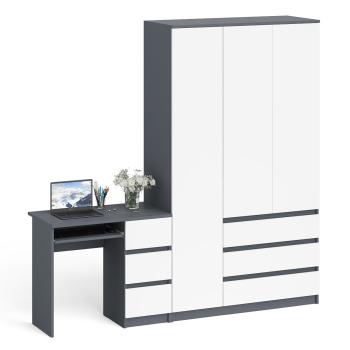 Графит/белый