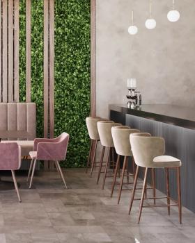 Стул полубарный STOOL GROUP Матео с кантом