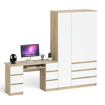 Дуб сонома/белый