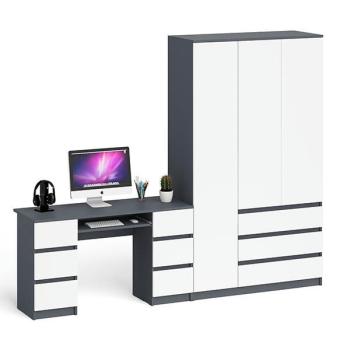 Графит/белый