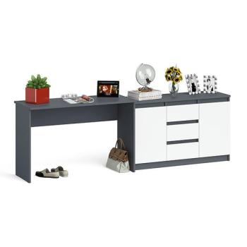 Графит/белый