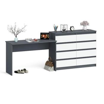 Графит/белый