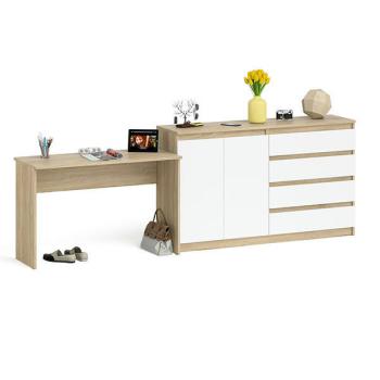 Дуб сонома/белый