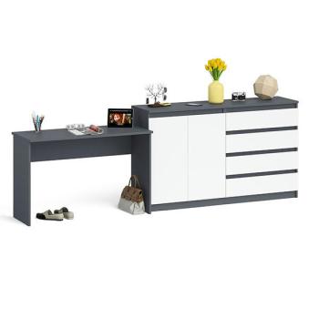 Графит/белый