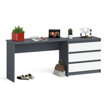 Графит/белый