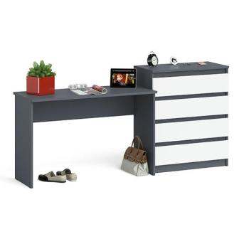 Графит/белый