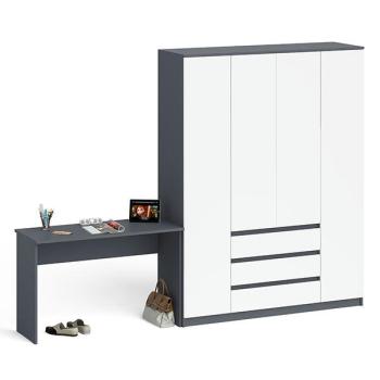 Графит/белый