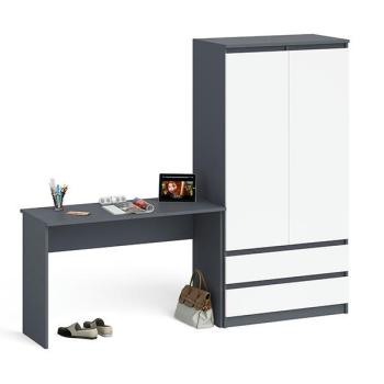 Графит/белый