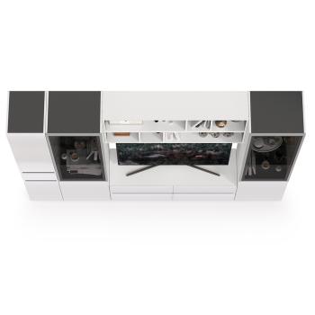 Гостиная Mobi Сидней Комплектация № 32 13.63 + 15.57 2шт + 13.201 2шт + 13.202