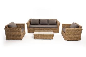 Лаунж-зона из искусственного ротанга (гиацинт) 4sis Капучино