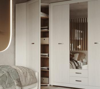 Шкаф угловой БРВ Мебель MALTA B136-SZFN1D