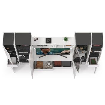 Гостиная Mobi Сидней Комплектация № 30 13.63 + 15.57 + 13.200 + 13.201 + 13.202 2шт