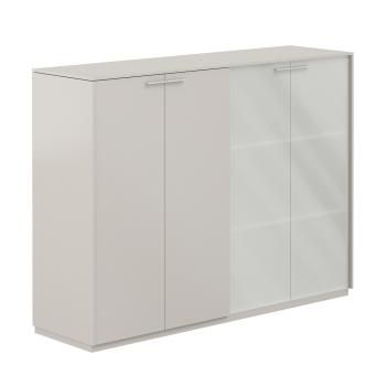 Шкаф средний + Шкаф средний со стеклом матовым Norden NZ-0315+NZ-0335