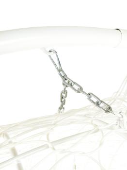 Подвесной диван M-group УЛЕЙ с ротангом белый