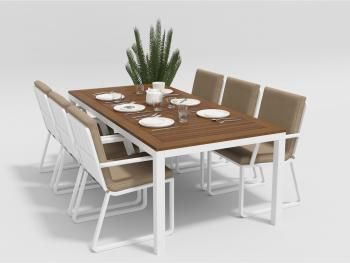 Обеденная группа Gardenini BELLA 220 см