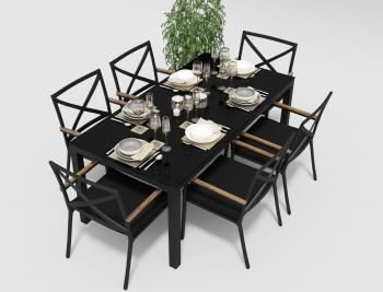 Обеденная группа Gardenini CALMA 180 см