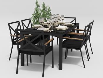 Обеденная группа Gardenini CALMA 180 см
