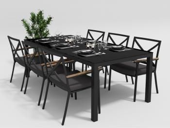 Обеденная группа Gardenini CALMA 220 см