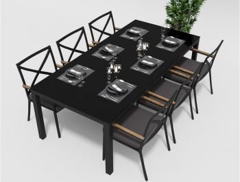 Обеденная группа Gardenini CALMA 220 см