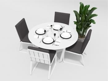 Обеденная группа Gardenini PRIMAVERA стулья без подлокотников