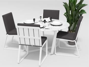 Обеденная группа Gardenini PRIMAVERA стулья без подлокотников