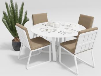 Обеденная группа Gardenini PRIMAVERA стулья без подлокотников