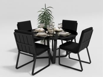 Обеденная группа Gardenini PRIMAVERA стулья без подлокотников