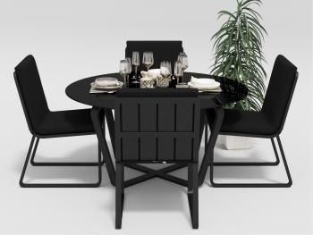 Обеденная группа Gardenini PRIMAVERA стулья без подлокотников