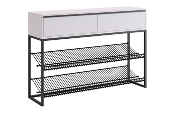 Черный муар/Белый