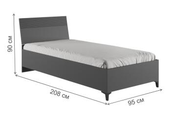 Односпальная кровать Woodville Ника 90х200 с основанием