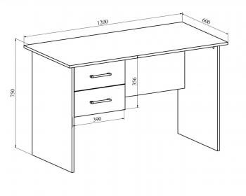 Стол с тумбой Compass ОФ-112К+ОФ-21