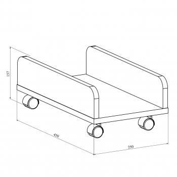 Подставка под системный блок Compass ОФ-25