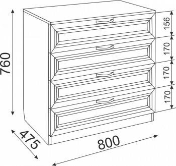 Стол туалетный Mobi Ливерпуль 12.46.01 + Полка 10.118 + Полка 10.117 + Пуф 14.02