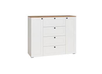 Белый PE шагрень/Дуб Вотан