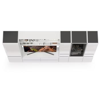 Гостиная Mobi Сидней Комплектация № 35 13.63 + 15.57 2шт + 13.200 + 13.201 + 13.202 2шт