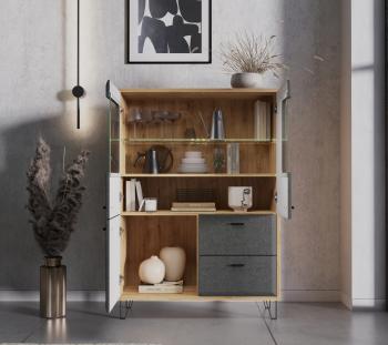 Тумба БРВ Мебель GRACE KOM2W1D2S с подсветкой