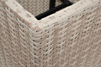 Кашпо для цветов плетеное из искусственного ротанга 4sis Капучино