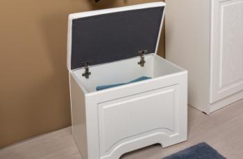 Стол туалетный Mobi Ливерпуль 12.46.01 + Полка 10.118 + Полка 10.117 + Пуф 14.02