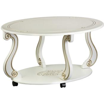 Стол журнальный Мебелик Овация (М) на колесах
