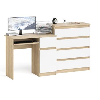 Дуб сонома/белый