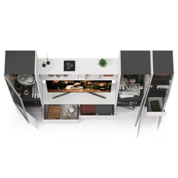 Гостиная Mobi Сидней Комплектация № 26 13.63 + 15.57 + 13.201 2шт + 13.202