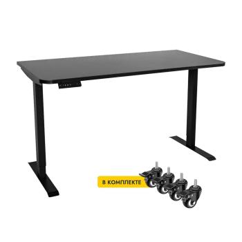 Стол с регулировкой высоты электрический LuxAlto LA-T33-2AR2 140*70*2.5 с колесами